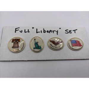 lenox patrotic pin collection 4 piece brooches